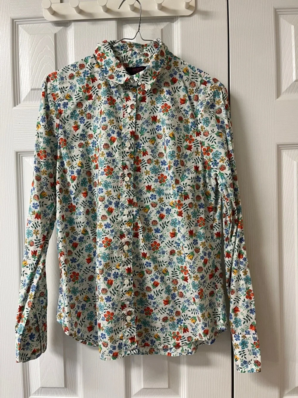 J.Crew Liberty Print size 4 long sleeve button down shirt Edenham Floral